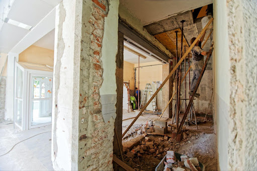 Image of a home remodeling project